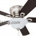 Prominence Home 80031-01 Woodmere Low-Profile Hugger Ceiling Fan with LED Bowl  52 inches  Brushed Nickel - B006RLWAGS